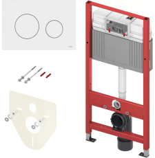 Инсталляция для унитаза Tece Tecebase 9 400 920 с кнопкой Тeceloop, белый глянец