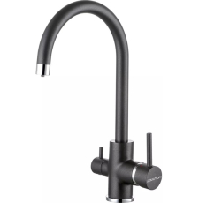 Смеситель для кухни Paulmark Essen Es213211-418(BLM), под фильтр, черный металлик