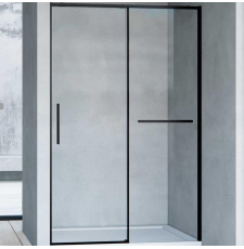 Стеклянная душевая дверь Vincea Slim Soft VDS-1SS 120x200, прозр. Easy Clean\черный