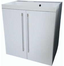 Тумба для умывальника Garda Glory 78н_600 Астория подвесная, 2 дв., 25.78н.600.PVC, бел.гл.