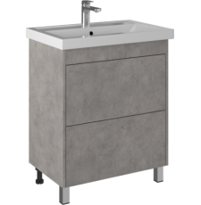 Тумба с умывальником Briz Риччи Т8-70 Фостер напольная, 2 ящ., бетон