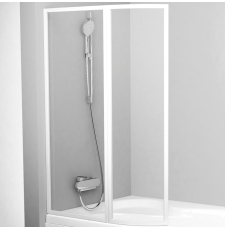 Душевая шторка на ванну Ravak Supernova VSK2 ROSA 170 L 107x150, левая, белый