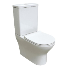 Унитаз напольный безободковый Grado GD-3206Т, торнадо, с крышкой микролифт слим, горизонтальный выпуск