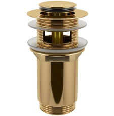 Донный клапан Wellsee Drainage System 182131000 с переливом, золото Донный клапан Wellsee Drainage System 182131000 с переливом, золото