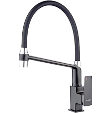 Смеситель для кухни Ledeme H78 L4078U-12 с гибким изливом, графит