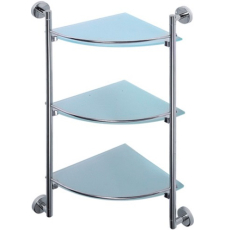 Полка стеклянная Ledeme 17 L1707-3, угловая, тройная