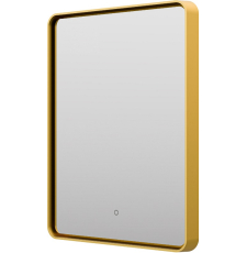 Зеркало в раме Brevita Mercury 60x80, с подсветкой, сенсор на зеркале, золото
