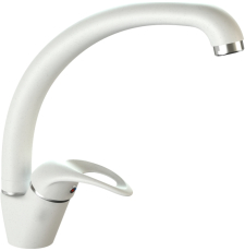 Смеситель для кухни Marrbaxx КМ008/G31 М008G031, белый