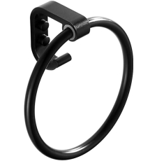 Держатель для полотенец Ledeme 55 L5504, с крючком, черный