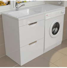 Тумба под стиральную машину Emmy Милли 120 для умывальника, mim120km