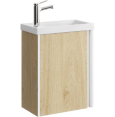 Тумба для умывальника Aqwella Urban 45 Фостер подвесная, 1 дв., дуб давос