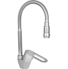 Смеситель для кухни Wisent WP58240 с гибким изливом, хром