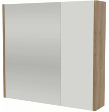Зеркало-шкаф АВН Домино 70x65, белый мат.\Дуб Небраска нат. Зеркало-шкаф АВН Домино 70x65, белый мат.\Дуб Небраска нат.