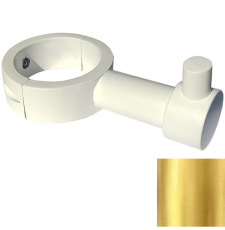 Крючок для полотенцесушителя Ростела Luxon BKP02RalGold 1" разъемный, круглый, золото