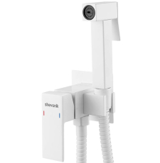 Смеситель с гигиеническим душем Shevanik S127C встраиваемый, белый