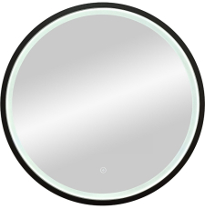 Зеркало в раме Misty Альферац 60x60 с подсветкой, сенсор на зеркале