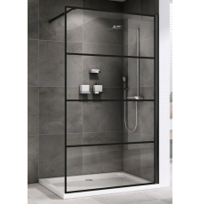 Душевая перегородка Abber Immer Offen Walk-In 120x200, прозр.\черн. AG65120B