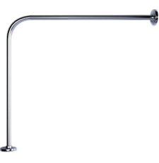 Карниз для душевого поддона Triton 90x90 для шторки г-образный, сталь, хром, GХ22026