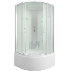 Душевая кабина Iva SC90CM 90x90 закр., мат. бел.\сатин