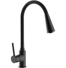 Смеситель для кухни Frap H44 F4044-6 с гибким изливом, черный Смеситель для кухни Frap H44 F4044-6 с гибким изливом, черный