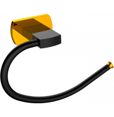 Держатель для полотенец CeramaLux Azzuro 95606, черный/золото