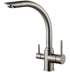 Смеситель для кухни Haiba HB304 HB70304 под фильтр, нерж. сталь