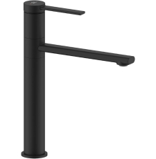 Смеситель для умывальника Laveo Pinar BAW_72ND отдельностоящий, с клапаном, черный