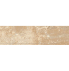 Плитка-керамогранит для ступеней ProGres Магма 120x30 коричневая светлая