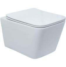 Унитаз UnicoPureza Bau Rimless подвесной, с крышкой Slim Soft-close, белый глянцевый