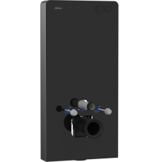 Инсталляция для подвесного унитаза Abber AC0107MB, внешняя, черная