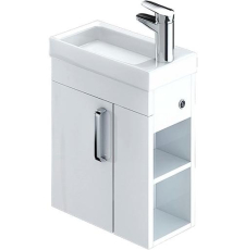Тумба с умывальником Iddis Torr 40 подвесная, полки справа