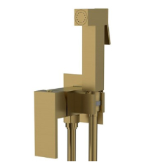 Смеситель с гигиеническим душем Vincea VHFW-102BG настенный, золото