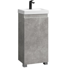 Тумба для умывальника Belux Бостон Н 40 напольная, 1 дв., Бетон Чикаго светло-серый 31