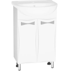Тумба для умывальника Vako Бант 55 Балтика, двери, белый, 20778