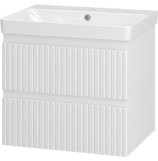 Тумба для умывальника Brevita Victory 60, подвесная, 2 ящ., матов. белый