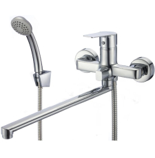 Смеситель для ванны Milardo Helic HELSB02M10 настенный, с лейкой, глянцевый хром