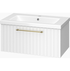 Тумба для умывальника Brevita Alicante 80, подвесная, 1 ящ., матов. белый