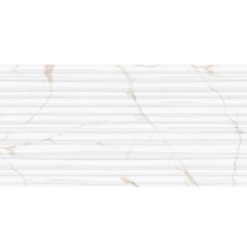 Плитка-декор настенный Beryoza Ceramica Statuario Gold 60x30 белый/золото