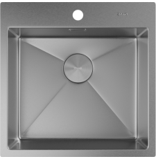Мойка для кухни ZorG Zerox IF 51x51, врезная, Steel