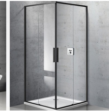Душевая кабина Vincea Slim VSS-2SL 90x90 кв., прозр. Easy Clean\черн.мат.