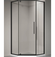 Душевая кабина Veconi RV-35B 90x90, пятиуг., прозр.\черн.