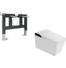 Умный электронный унитаз с инсталляцией Abber Rechteck AC1215S-AC0101P подвесной, с псевдобиде, импульсный