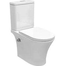 Унитаз с биде Roxen Urban Bidet Rimless Tornado напольный, с крышкой, универсальный выпуск