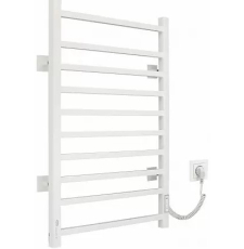 Полотенцесушитель Gloss & Reiter Pro-gress тип.Э2 Л.50x80.P10 Муар White (П) Таймер электрический, правый, белый муар