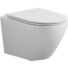 Унитаз Ceramalux 5177 Tornado подвесной, торнадо, с крышкой микролифт, белый глянец