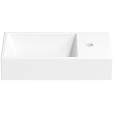 Раковина Wellsee WC Area 45 универсальная, пр., правая, глянцевый белый