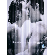 Текстильная шторка для ванны Iddis Romance 180x200