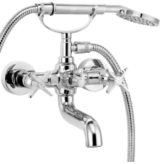 Смеситель для ванны Deante Temisto BQT_011D, настенный, с лейкой, хром