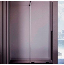 Душевая стенка-перегородка Veconi Premium Trento PTDW-50B 150x200, прозр.\черный