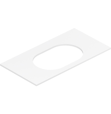 Столешница Belux Luna Jazz Oval560 НП100, White Silk 18